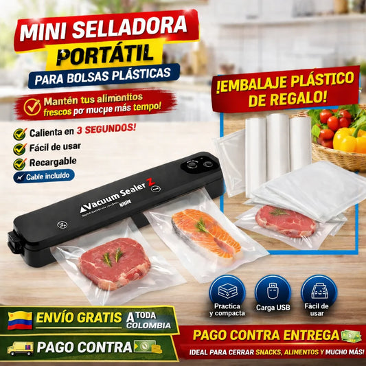 Maquina selladora al vacio + 100 bolsas como regalo - Pagas al recibir🚚