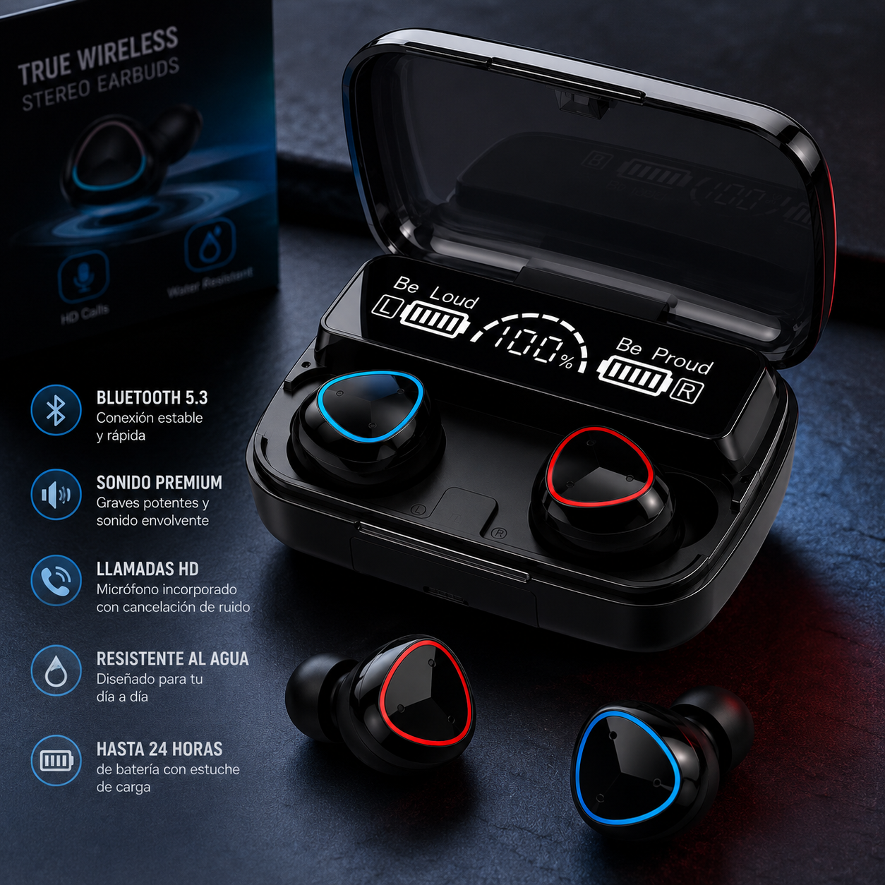 🎧 Oferta Exclusiva: NO SE VENDE SEPARADO - Audífonos Bluetooth Premium (Solo para clientes de la Cámara 5K)