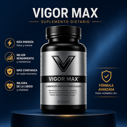 VigorMax 🔥Energía y potencia todos los días  👉 Pide Hoy 2 y Recibe 3 meses de tratamiento🎁