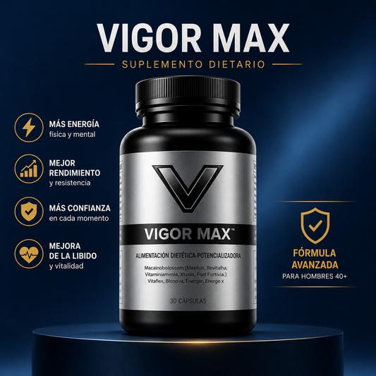 VigorMax 🔥Energía y potencia todos los días  👉 Pide Hoy 2 y Recibe 3 meses de tratamiento🎁