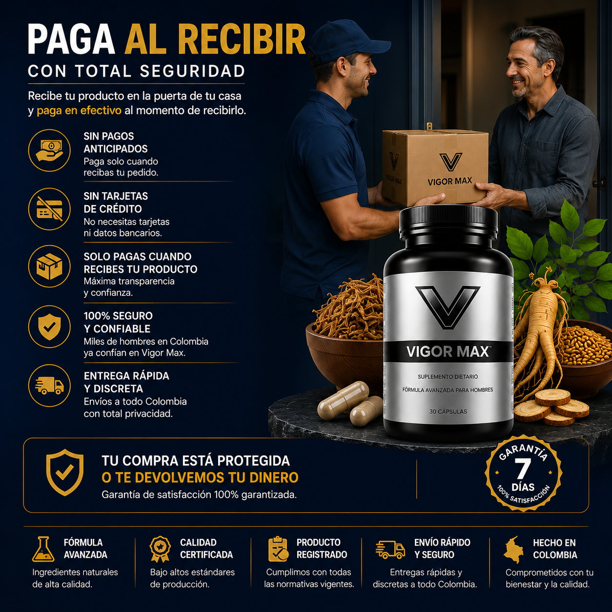 VigorMax 🔥Energía y potencia todos los días  👉 Pide Hoy 2 y Recibe 3 meses de tratamiento🎁