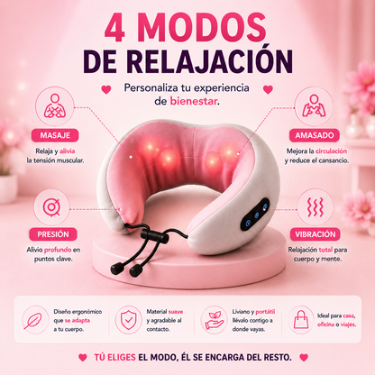 ✨ Cojín Masajeador Inteligente 4 en 1 🔥💃+ 🎁 REGALO: Removedor de Vello Facial instantáneo